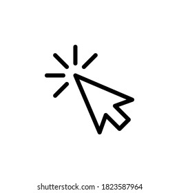 Cursor icon symbol vector on white background.