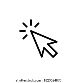 Cursor icon symbol vector on white background