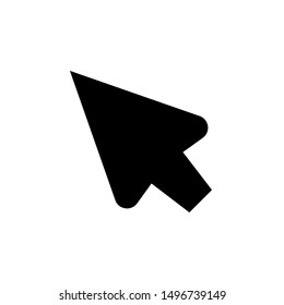 Cursor Icon Template Logo Design Emblem Isolated Illustration Best Logo Simple Outline Solid Background White