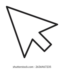 Cursor icon Thin line illustration