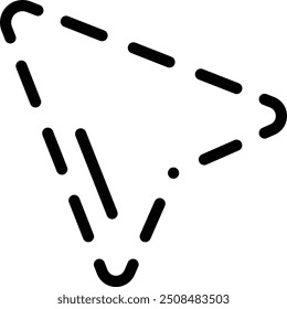 cursor icon. Thin Linear Style Design Isolated On White Background
