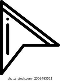 cursor icon. Thin Linear Style Design Isolated On White Background