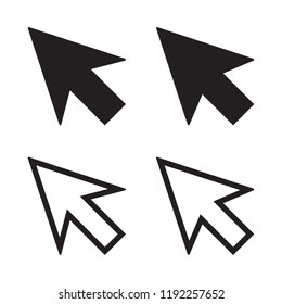 Cursor icon in trendy flat style