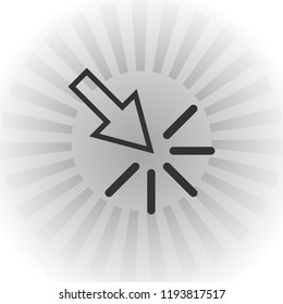cursor icon in trendy flat style isolated on background. EPS10.