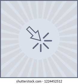 cursor icon in trendy flat style isolated on background. EPS10.