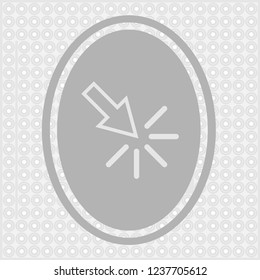 cursor icon in trendy flat style isolated on background. EPS10.