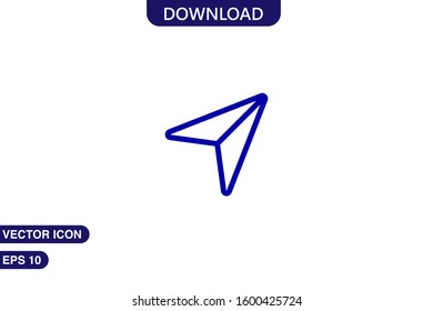   Cursor icon in trendy flat style isolated on white background vector illustration