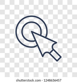 Cursor icon. Trendy linear Cursor logo concept on transparent background from User Interface and Web Navigation collection