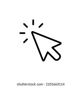 cursor icon vector. cursor arrow glyph symbol design