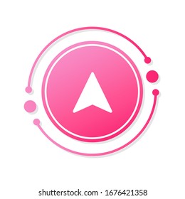 Cursor icon. Vector arrow symbol.