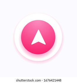 Cursor icon. Vector arrow symbol.