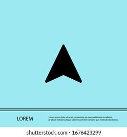Cursor icon. Vector arrow symbol.