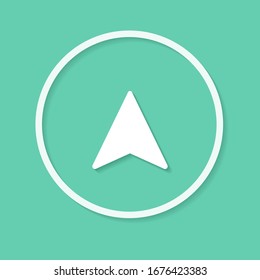 Cursor icon. Vector arrow symbol.