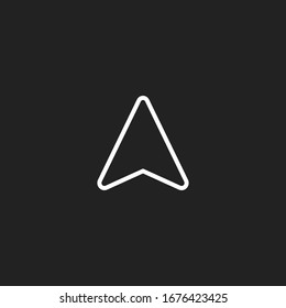 Cursor icon. Vector arrow symbol.