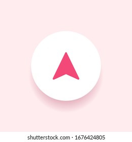 Cursor icon. Vector arrow symbol.