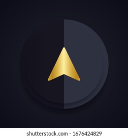 Cursor icon. Vector arrow symbol.