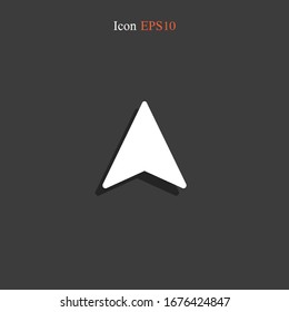 Cursor icon. Vector arrow symbol.