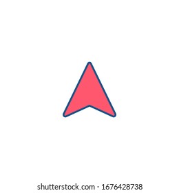 Cursor icon. Vector arrow symbol.