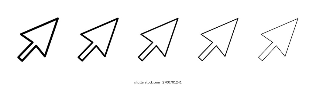 Icono de cursor Ilustración de Arte vectorial