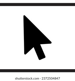 Cursor icon vector. Click arrow logo design. Pointer vector icon illustration isolated on white background	