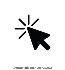Cursor icon vector. Click sign