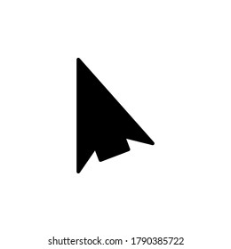 Cursor icon vector. Click symbol illustration on white background