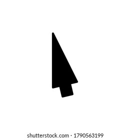 Cursor icon vector. Click symbol illustration on white background
