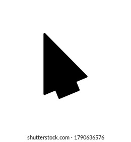 Cursor icon vector. Click symbol illustration on white background