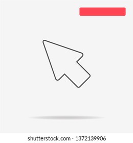Cursor icon. Vector concept illustration for design.