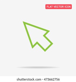 Cursor icon. Vector concept illustration for design.