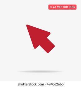 Cursor icon. Vector concept illustration for design.