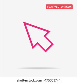 Cursor icon. Vector concept illustration for design.