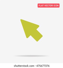 Cursor icon. Vector concept illustration for design.
