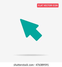 Cursor icon. Vector concept illustration for design.