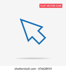 Cursor icon. Vector concept illustration for design.