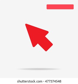 Cursor icon. Vector concept illustration for design.