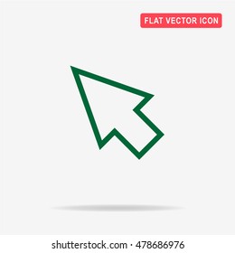 Cursor icon. Vector concept illustration for design.