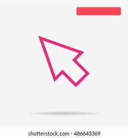 Cursor icon. Vector concept illustration for design.