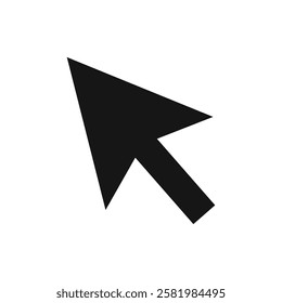Cursor icon Vector flat thin line illustration
