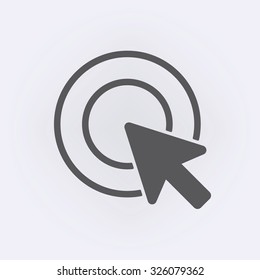 Cursor icon . Vector illustration . Vector illustration