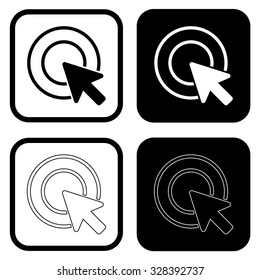 Cursor icon . Vector illustration