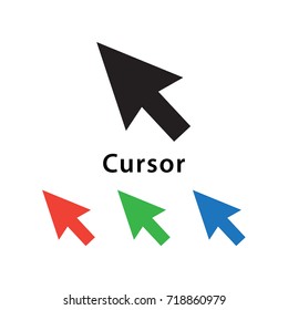 Cursor icon vector illustration.