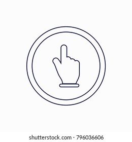 cursor icon, Vector illustration. click icon
