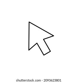 Icono del cursor. Ilustración vectorial para diseño gráfico, Web, UI, aplicación.