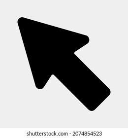Cursor icon vector illustration in solid style, use for website mobile app presentation