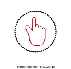 Cursor icon vector logo template illustration