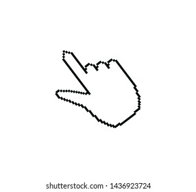 Cursor icon vector logo template illustration