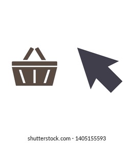 cursor icon vector . Lorem Ipsum Flat Design 