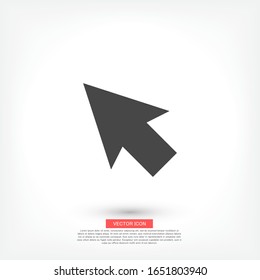 cursor icon vector . Lorem Ipsum Flat Design