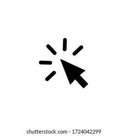 Cursor icon vector. Mouse click icon symbol